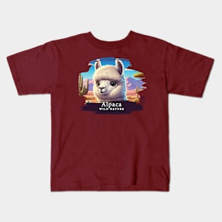 Alpaca - WILD NATURE - ALPACA - 10 Kids T-Shirt